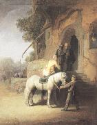 REMBRANDT Harmenszoon van Rijn The good Samaritan (mk33) oil painting